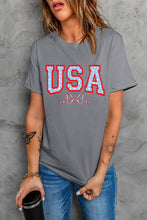 Load image into Gallery viewer, USA Round Neck Short Sleeve T-Shirt