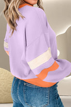 Load image into Gallery viewer, Color Block Long Sleeve Sweatshirt