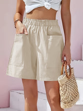 Load image into Gallery viewer, Full Size Pocketed Elastic Waist Shorts
