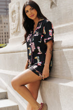 Load image into Gallery viewer, Printed Button Up Short Sleeve Top and Shorts Lounge Set
