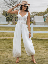 Load image into Gallery viewer, Backless Wide Strap Wide Leg Jumpsuit