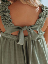 Load image into Gallery viewer, Full Size Frill Pocketed Square Neck Wide Strap Dress