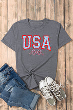 Load image into Gallery viewer, USA Round Neck Short Sleeve T-Shirt