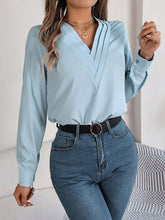 Load image into Gallery viewer, V-Neck Long Sleeve Blouse