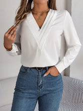 Load image into Gallery viewer, V-Neck Long Sleeve Blouse