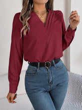 Load image into Gallery viewer, V-Neck Long Sleeve Blouse