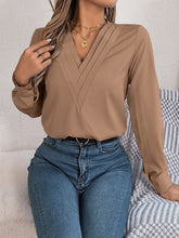 Load image into Gallery viewer, V-Neck Long Sleeve Blouse