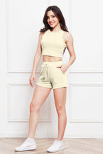 Load image into Gallery viewer, Round Neck Tank and Drawstring Shorts Set