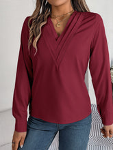 Load image into Gallery viewer, V-Neck Long Sleeve Blouse