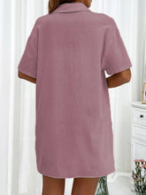 Load image into Gallery viewer, Button Up Shirt and Drawstring Shorts Set