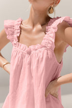 Load image into Gallery viewer, Ruffled Square Neck Top and Shorts Set