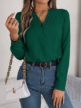 Load image into Gallery viewer, V-Neck Long Sleeve Blouse