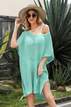 Load image into Gallery viewer, Openwork Side Slit Cover-Up Dress