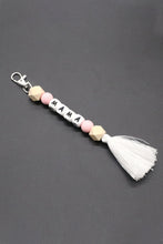 Load image into Gallery viewer, Assorted 2-Pack Mama Beaded Tassel Keychain
