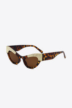 Load image into Gallery viewer, UV400 Rhinestone Trim Cat-Eye Sunglasses