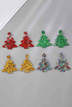 Load image into Gallery viewer, Christmas Tree Acrylic Earrings