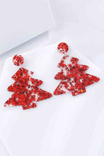Load image into Gallery viewer, Christmas Tree Acrylic Earrings