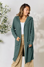 Load image into Gallery viewer, Basic Bae Full Size Ribbed Open Front Long Sleeve Cardigan