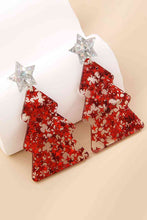 Load image into Gallery viewer, Christmas Tree Acrylic Earrings