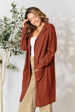 Load image into Gallery viewer, Basic Bae Full Size Ribbed Open Front Long Sleeve Cardigan