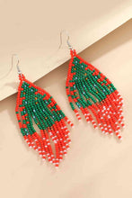 Load image into Gallery viewer, Christmas Beaded Earrings