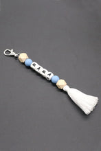 Load image into Gallery viewer, Assorted 2-Pack Mama Beaded Tassel Keychain
