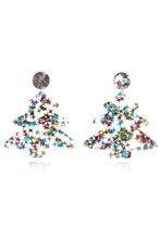 Load image into Gallery viewer, Christmas Tree Acrylic Earrings