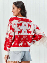 Load image into Gallery viewer, Reindeer Round Neck Sweater