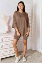 Load image into Gallery viewer, Basic Bae Full Size Soft Rayon Three-Quarter Sleeve Top and Shorts Set
