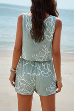 Load image into Gallery viewer, Printed Cropped Tank and Shorts Set
