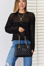Load image into Gallery viewer, David Jones Quilted PU Leather Handbag
