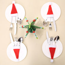 Load image into Gallery viewer, 20-Piece Christmas Hat Cutlery Holders
