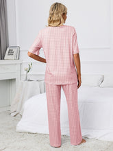 Load image into Gallery viewer, Printed V-Neck Top and Pants Lounge Set

