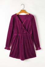 Load image into Gallery viewer, Surplice Flounce Sleeve Romper
