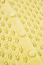 Load image into Gallery viewer, Openwork V-Neck Long Sleeve Cardigan
