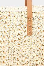 Load image into Gallery viewer, Fame Straw Braided Tote Bag
