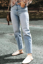 Load image into Gallery viewer, High Waist Straight Jeans with Pockets
