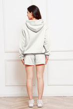 Load image into Gallery viewer, Drop Shoulder Long Sleeve Hoodie and Shorts Set
