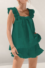 Load image into Gallery viewer, Ruffled Square Neck Top and Shorts Set
