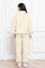 Load image into Gallery viewer, Half Zip Long Sleeve Sweatshirt and Pants Set
