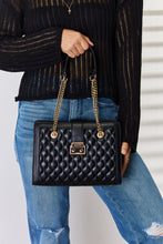 Load image into Gallery viewer, David Jones Quilted PU Leather Handbag
