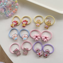 Load image into Gallery viewer, Acrylic Cartoon Bracelet Hair Ties
