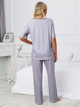 Load image into Gallery viewer, Printed V-Neck Top and Pants Lounge Set
