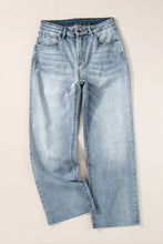 Load image into Gallery viewer, High Waist Straight Jeans with Pockets
