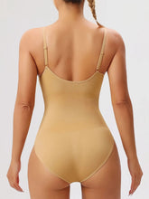Load image into Gallery viewer, Seamless Scoop Neck Spaghetti Strap Shaping Bodysuit
