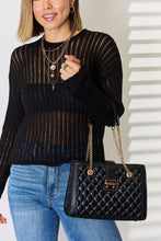 Load image into Gallery viewer, David Jones Quilted PU Leather Handbag
