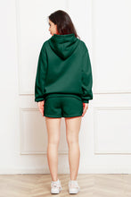 Load image into Gallery viewer, Drop Shoulder Long Sleeve Hoodie and Shorts Set
