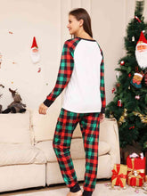 Load image into Gallery viewer, Full Size Reindeer Graphic Top and Plaid Pants Set
