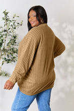 Load image into Gallery viewer, Basic Bae Full Size Ribbed Cocoon Cardigan
