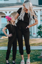 Load image into Gallery viewer, Belted V-Neck Jogger Jumpsuit
